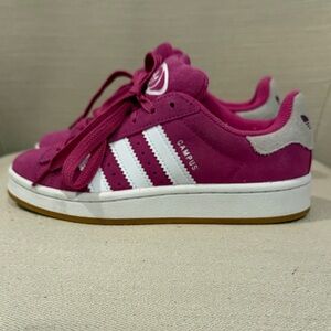 Adidas Kids Campus Sneakers - Magenta and White